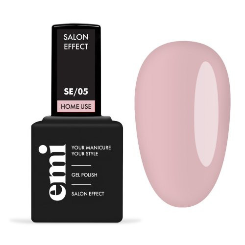 E.Mi E.MiLac Salon Effect Gel Nail Polish Gelinis nagų lakas, 05 Light Pink