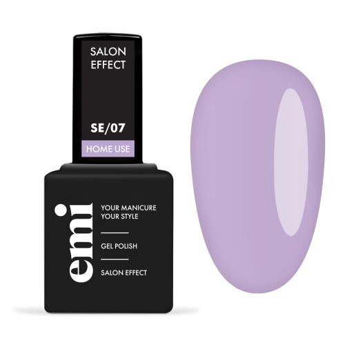 E.Mi E.MiLac Salon Effect Gel Nail Polish Gelinis nagų lakas, 07 Violet