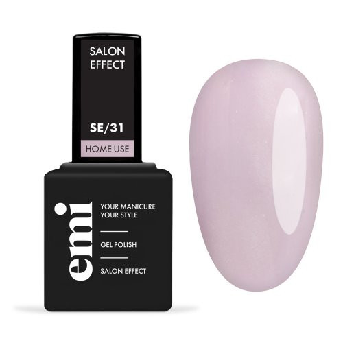 E.Mi E.MiLac Salon Effect Gel Nail Polish Gelinis nagų lakas, 31 Pink