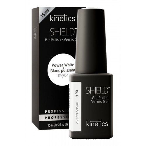 Kinetics Shield Gel Polish Gelinis lakas, Power White #901