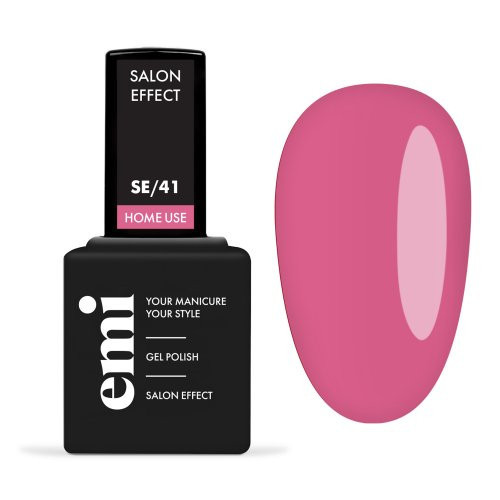 E.Mi E.MiLac Salon Effect Gel Nail Polish Gelinis nagų lakas, 41 Light Pink