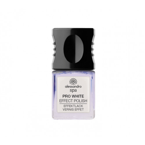 Alessandro Pro White Effect Polish Šviesinamasis nagų lakas, 10ml