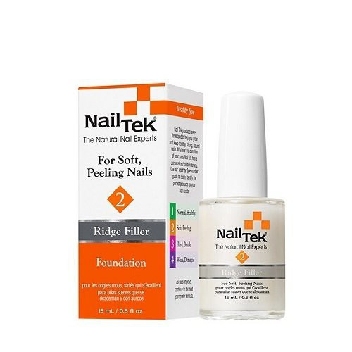 Nail Tek Ridge Filler Foundation 2 Vageles lyginantis lako pagrindas, 15ml