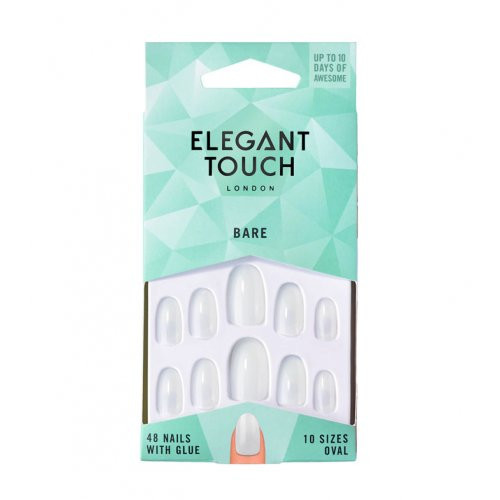 Elegant Touch Bare Nails- Oval Priklijuojami, dirbtiniai nagai, Rinkinys