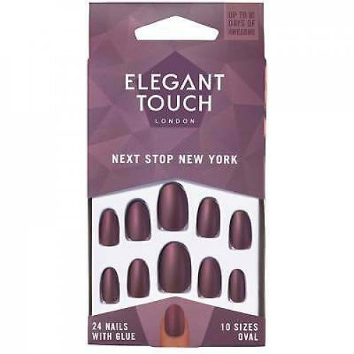 Elegant Touch Colour Nails- Oval Priklijuojami dirbtiniai nagai, Next Stop New York