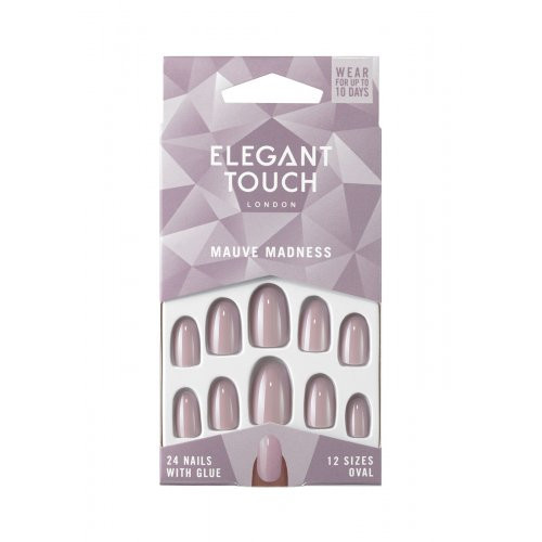 Elegant Touch Colour Nails- Oval Priklijuojami dirbtiniai nagai, Mauve Madness*