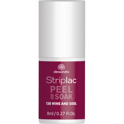 Alessandro Striplac Peel Or Soak Nagų lakas, 138 Wine And Soul