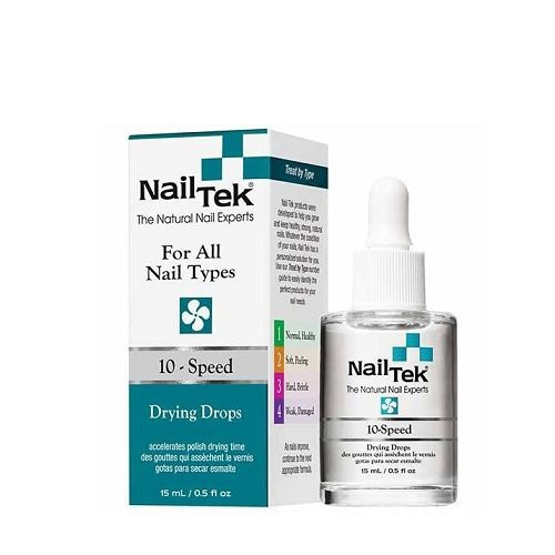 Nail Tek 10 - Speed Drying Drops Lašinamas nagų lako džioviklis, 4x15ml