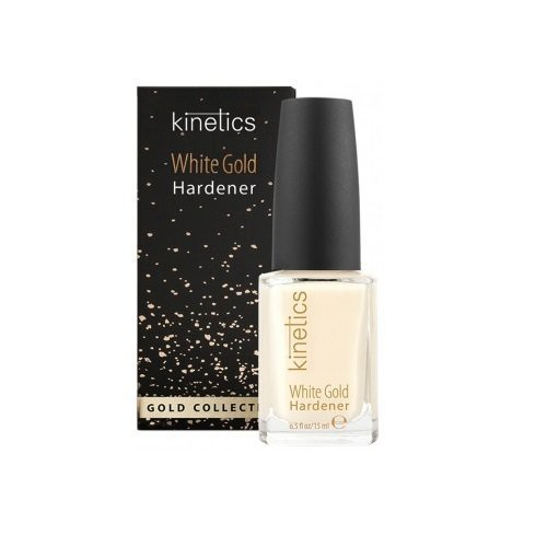 Kinetics White Gold Hardener Baltojo aukso stipriklis nagams, 15ml