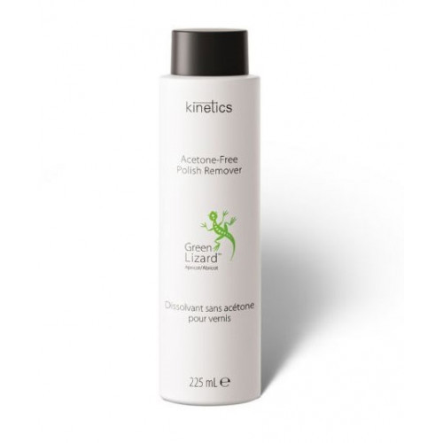 Kinetics Nail Polish Remover Green Lizard with Apricot Scent Beacetonis nagų lako nuemėjas, 225ml