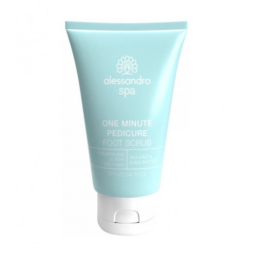 Alessandro One Minute Pedicure Foot Scrub Pėdų šveitiklis su jūros druska, 75ml