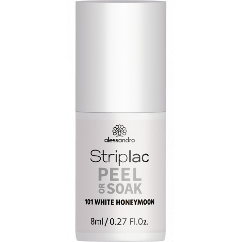 Alessandro Striplac Peel Or Soak Nagų lakas, 101 White Honeymoon
