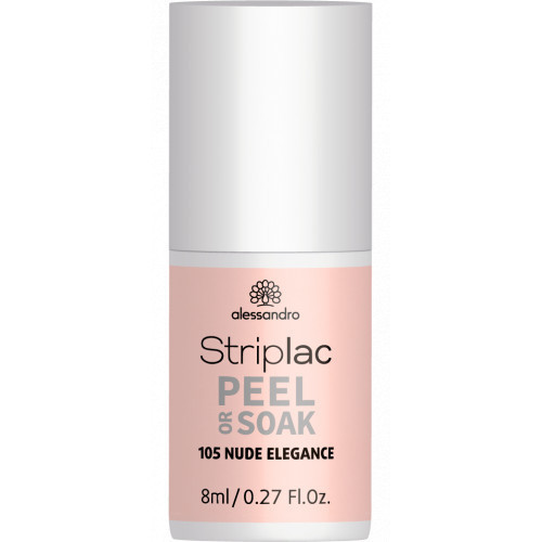 Alessandro Striplac Peel Or Soak Nagų lakas, 105 Nude Elegance