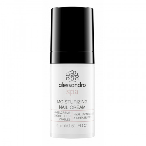 Alessandro Moistuirizing Nail Cream Drėkinamasis Nagų kremas su hialurono rūgštimi, 15ml