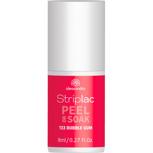 Alessandro Striplac Peel Or Soak Nagų lakas, 133 Bubble Gum
