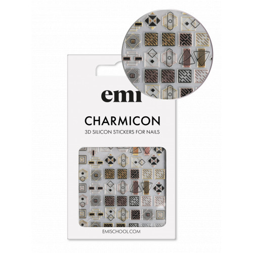 E.Mi Charmicon Silicone Stickers Lipdukai nagams, #193 Elegance