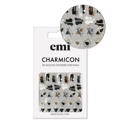 E.Mi Charmicon Silicone Stickers Lipdukai nagams, #237 Optimism