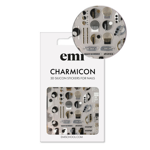 E.Mi Charmicon Silicone Stickers Lipdukai nagams, #239 Balance