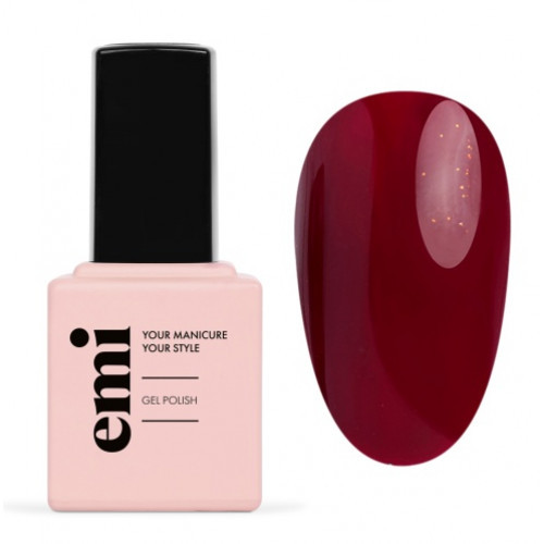 E.Mi E.MiLac Color Gel Polish Gelinis nagų lakas, 018 Winter Cherry