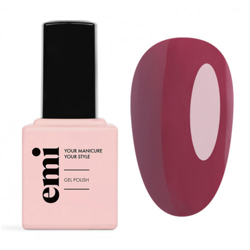 E.Mi E.MiLac Color Gel Polish Gelinis nagų lakas, 078 Dark Wine