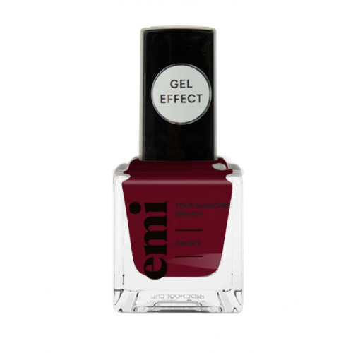 E.Mi Nail Polish Gel Effect Nagų lakas, Burgundy Wine