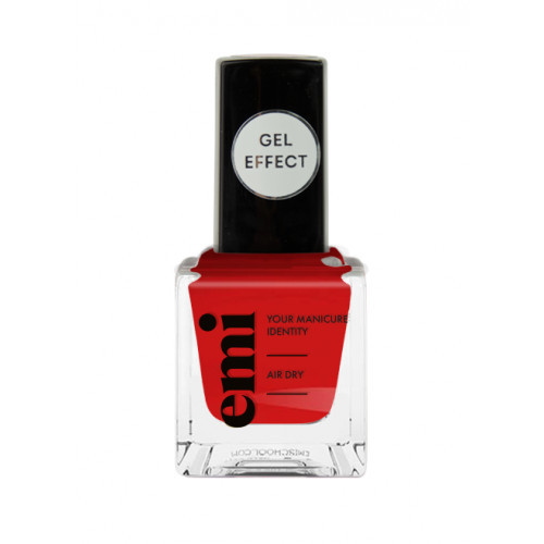 E.Mi Nail Polish Gel Effect Nagų lakas, Flawless Red