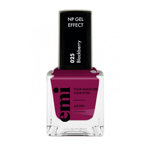 E.Mi Nail Polish Gel Effect Nagų lakas, Blackberry
