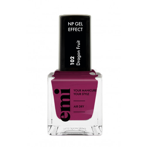 E.Mi Nail Polish Gel Effect Nagų lakas, Dragon Fruit