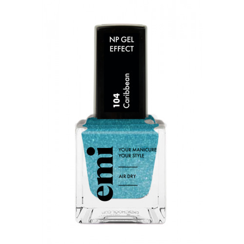 E.Mi Nail Polish Gel Effect Nagų lakas, Caribbean