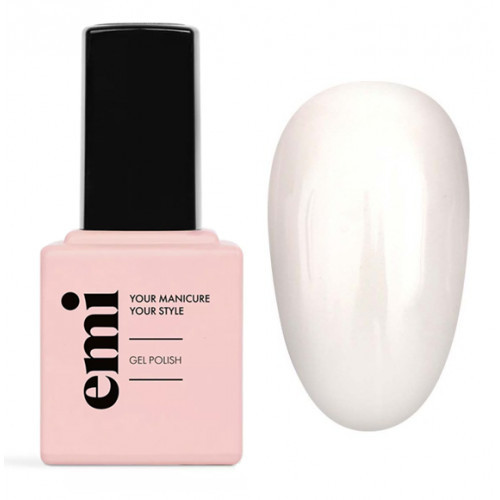 E.Mi E.MiLac Color Gel Polish Gelinis nagų lakas, 001 White Lotus