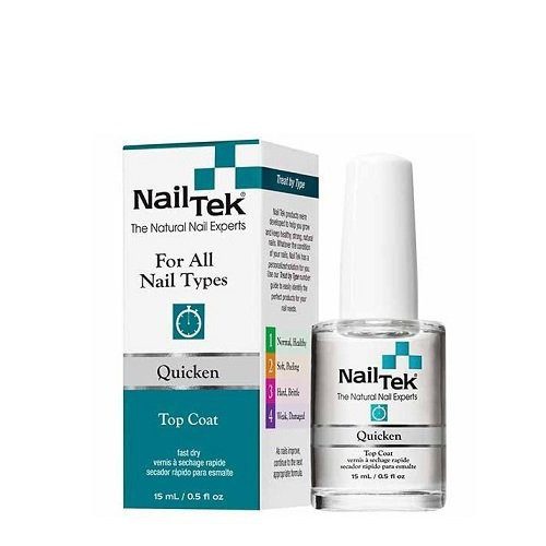 Nail Tek Quicken Top Coat Nagų lako džioviklis, 15ml