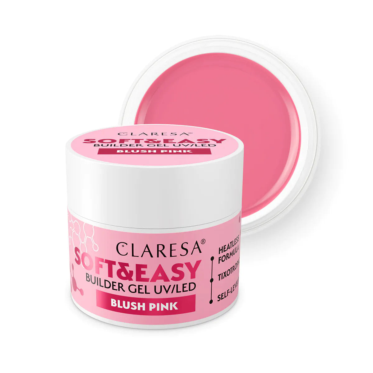 Claresa statybinis gelis Soft&Easy blush pink, 90g