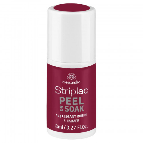Alessandro Striplac Peel Or Soak Nagų lakas, 143 Elegant Rubin