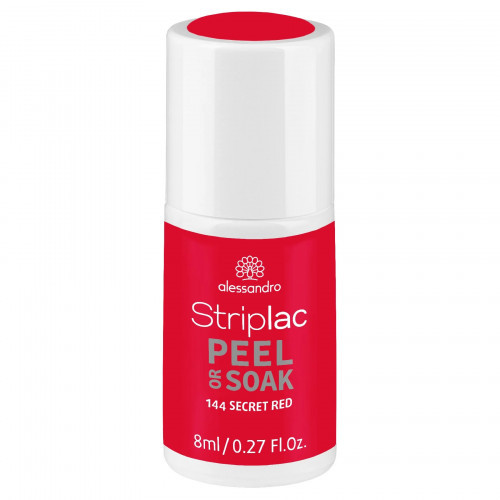 Alessandro Striplac Peel Or Soak Nagų lakas, 144 Secret Red