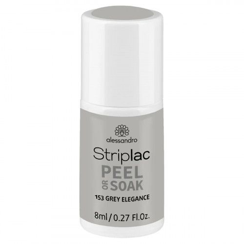 Alessandro Striplac Peel Or Soak Nagų lakas, 153 Grey Elegance