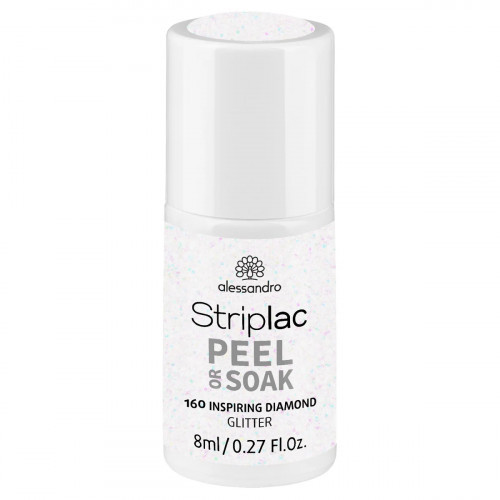 Alessandro Striplac Peel Or Soak Nagų lakas, 160 Inspiring Diamond