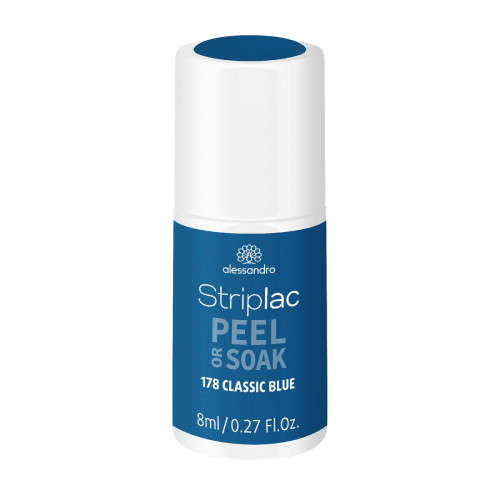 Alessandro Striplac Peel Or Soak Nagų lakas, 178 Classic Blue