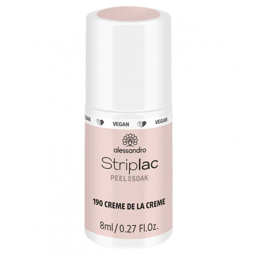 Alessandro Striplac Peel Or Soak Nagų lakas, 190 Creme De La Creme