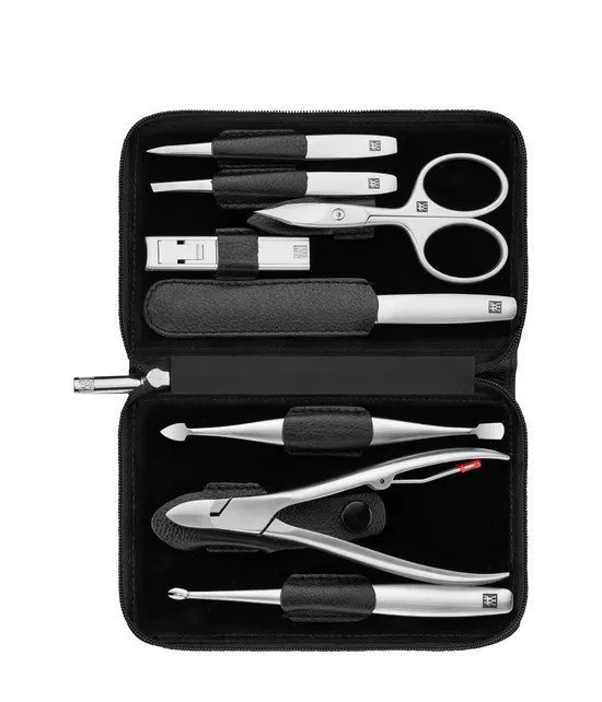 „Zwilling Twinox“ 8 dalių kelioninis rinkinys Juodas
