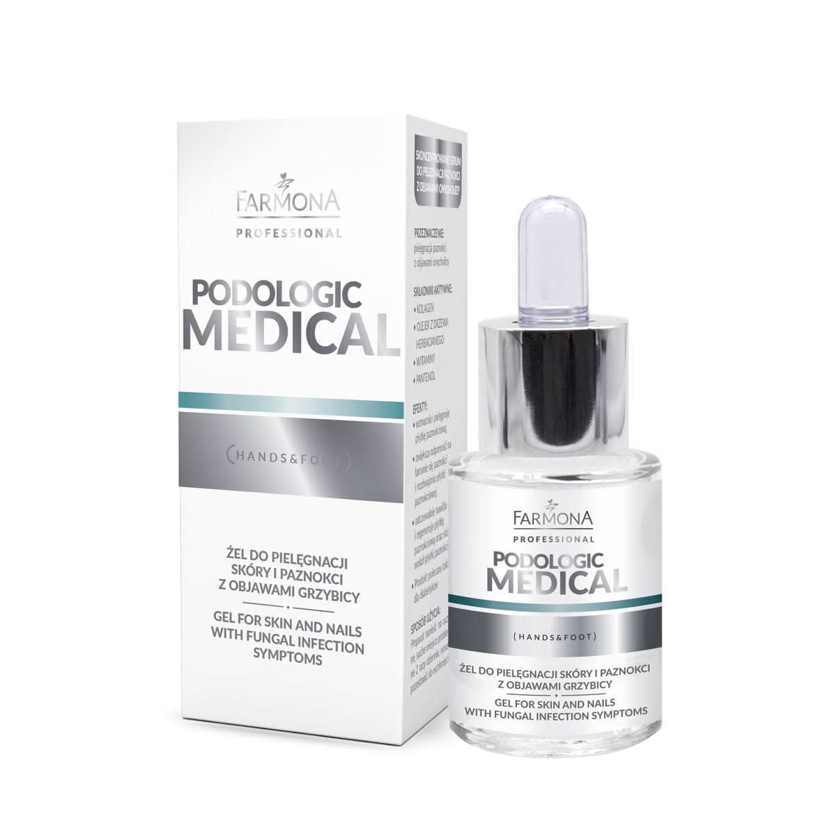 Farmona PODOLOGIC MEDICAL Gelis odos ir nagų priežiūrai su grybeliu, 15ml