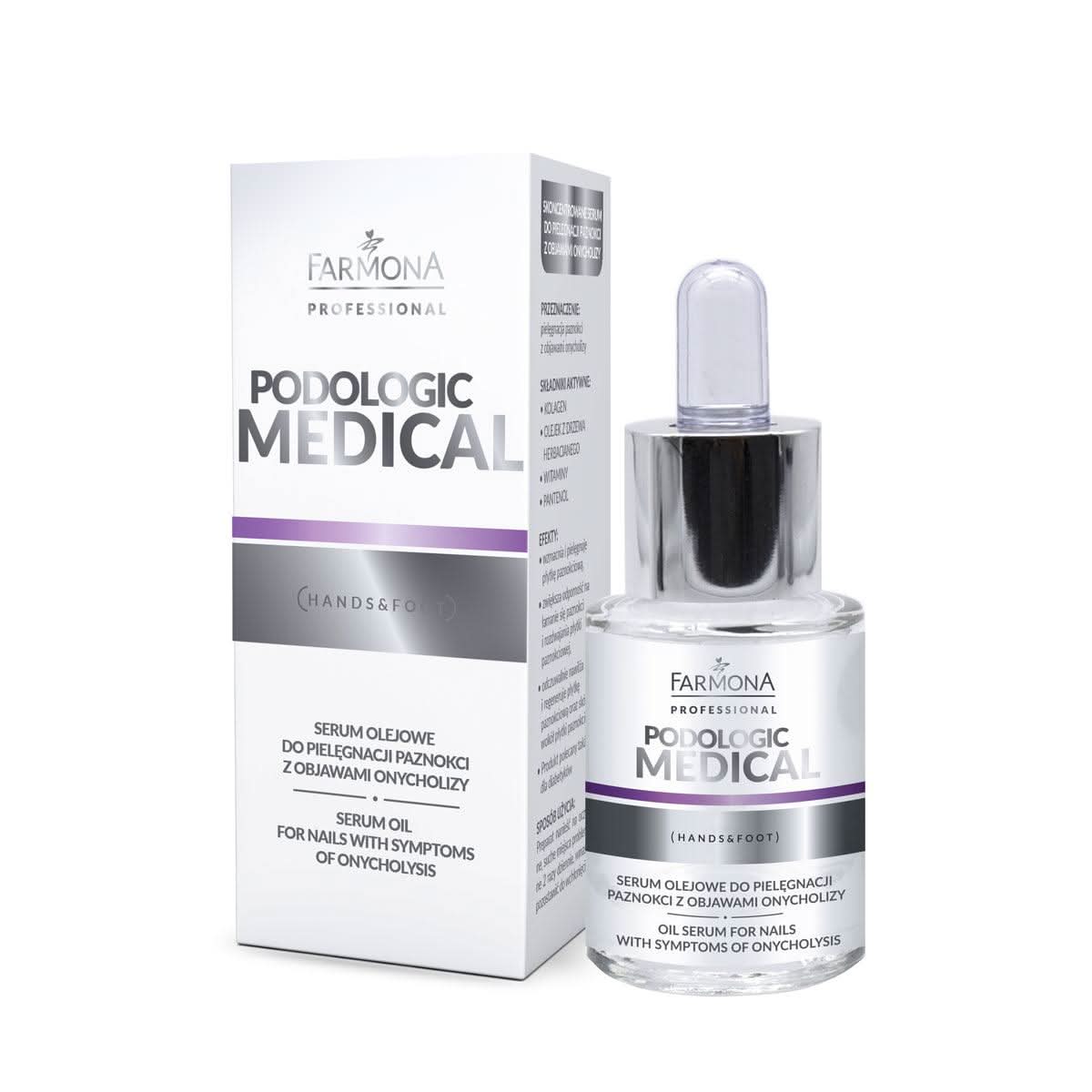 Farmona PODOLOGIC MEDICAL Nagų priežiūros aliejinis serumas, skirtas nagams su onicholize, 15 ml