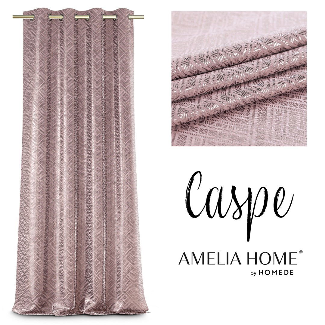 Naktinė užuolaida AmeliaHome CASPE Pink, 140x250 cm