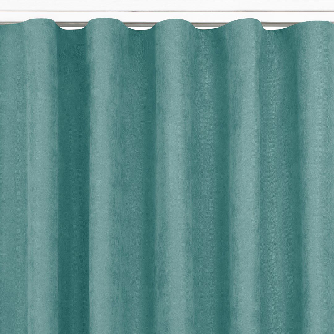 Naktinė užuolaida MILANA TURQUOISE PLEAT, 220x225 cm