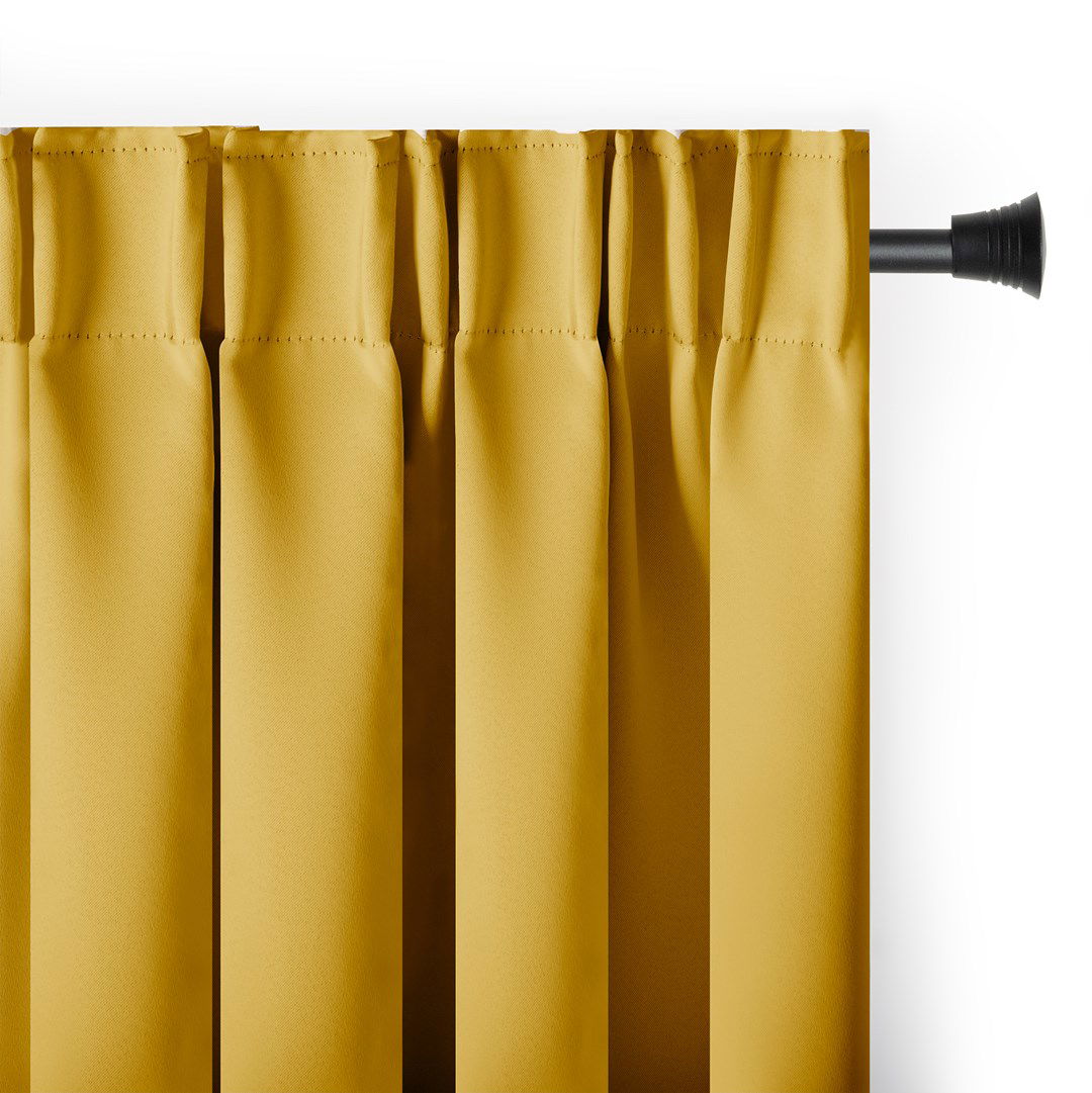 Naktinė užuolaida AmeliaHome BLACKOUT,  140x245 cm, garstyčių