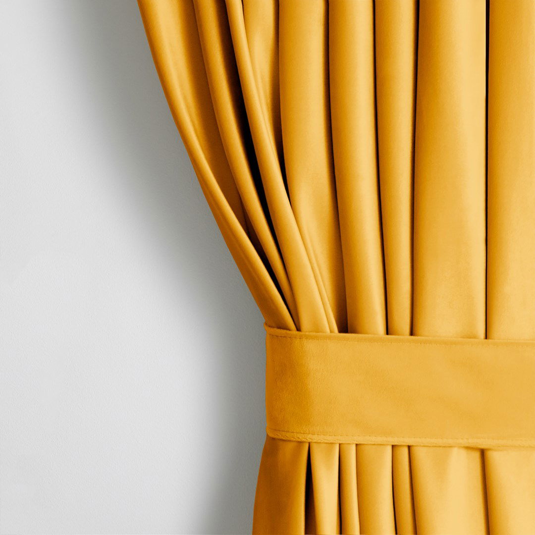 Naktinė užuolaida AmeliaHome VELVET, 140 x 270 cm, geltona