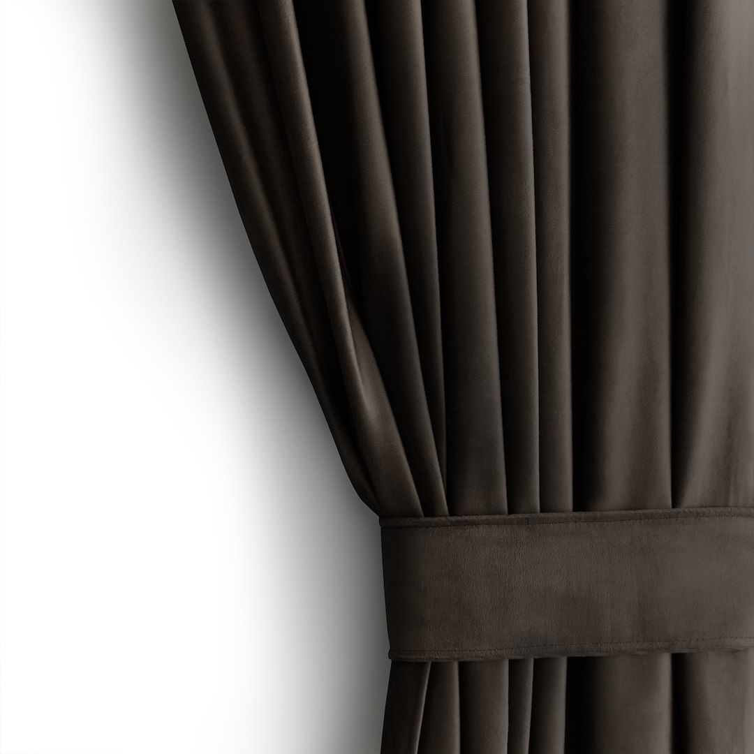 Naktinė užuolaida AmeliaHome VELVET, 140 x 245 cm, ruda