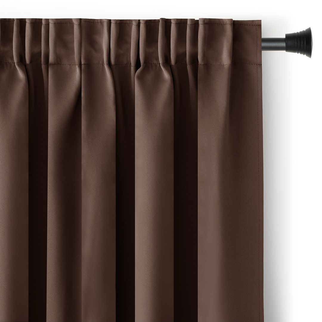 Naktinė užuolaida AmeliaHome BLACKOUT, 140 x 270 cm, ruda