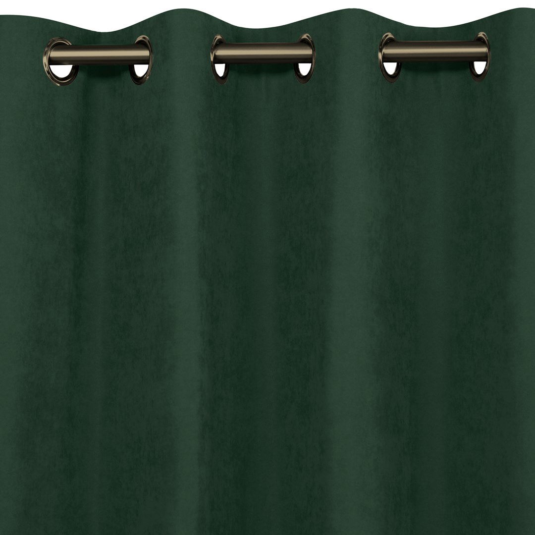 Naktinė užuolaida MILANA BOTTLEGREEN EYELETS, 220x270 cm