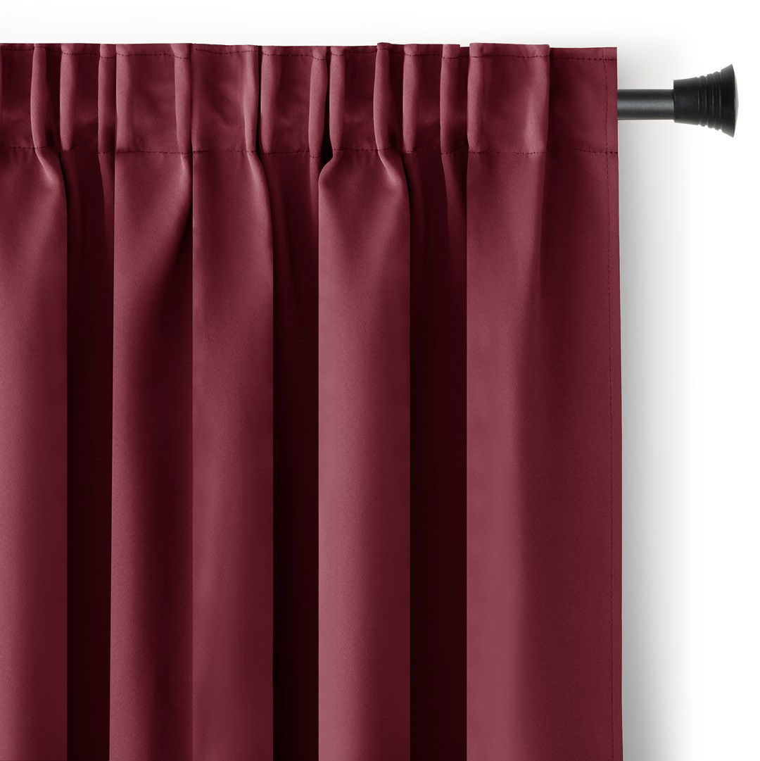 Naktinė užuolaida AmeliaHome BLACKOUT,  140x245 cm, raudona