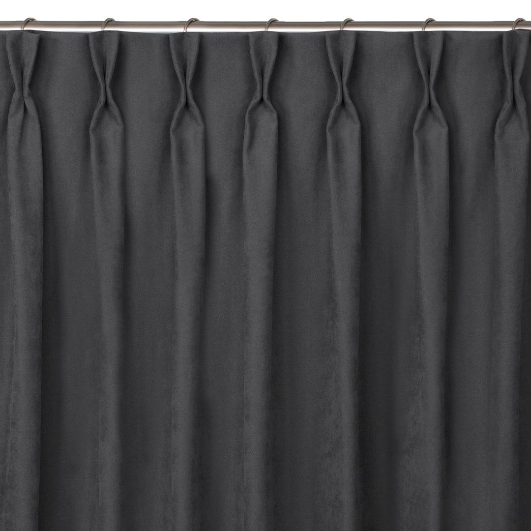 Naktinė užuolaida MILANA CHARCOAL FLEX, 220x225 cm